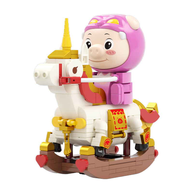 JK6838 搖搖木馬豬